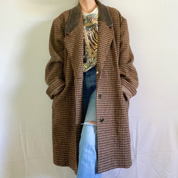 andy johns Jackets & Blazers - vintage houndstooth coat